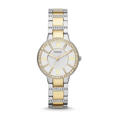 Ladies gold and silver 'Virginia' stainless steel bracelet watch es3503